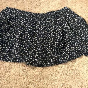 Black Floral 💐 Wrap Skirt